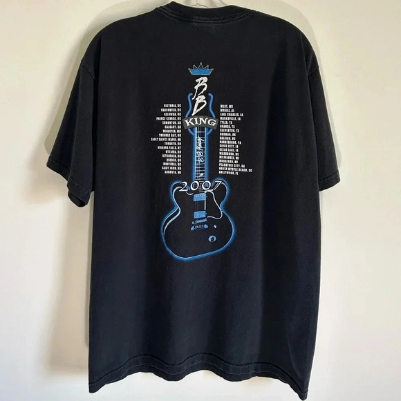 2007 BB King Tour Shirt Mens Size L - Picture 3 of 3